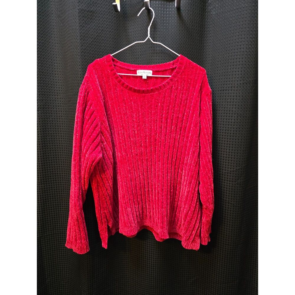 Kim Rogers Red Womans Xl Large sweater